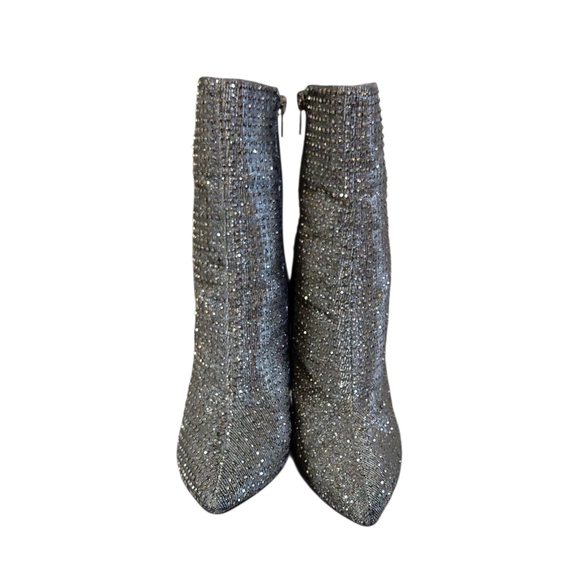 Steve Madden Wifey Rhinestone Ankle Boots Women's Sparkly Heeled Booties Size 7M - Picture 3 of 9